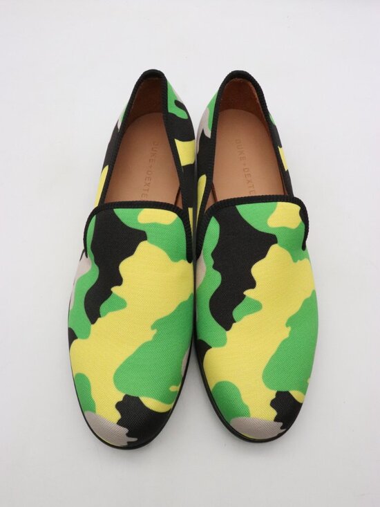 Duke & Dexter Camo Loafers Men\'s Size 11 Green Yellow Slip On Casual Shoes main image 6